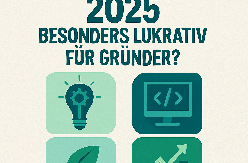 Welche Branchen sind 2025 besonders lukrativ für Gründer?